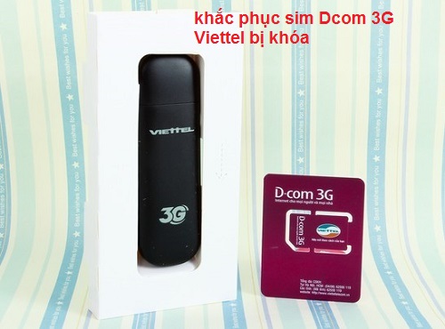 khắc phục sim Dcom 3G Viettel bị khóa 